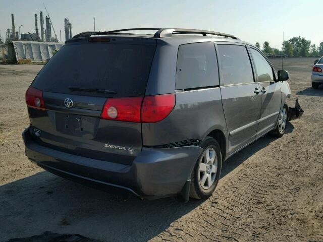 5TDZK23C27S083828 - 2007 TOYOTA SIENNA CE CHARCOAL photo 4