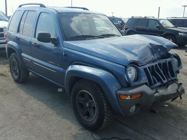 1J4GL48KX4W310432 - 2004 JEEP LIBERTY SP BLUE photo 1