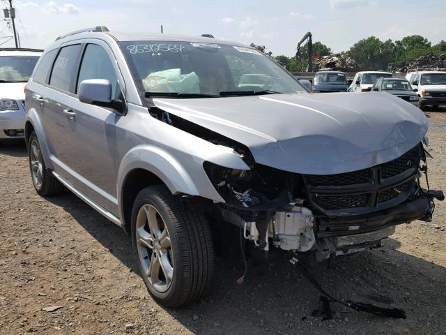 3C4PDDGG1JT197178 - 2018 DODGE JOURNEY CR SILVER photo 1