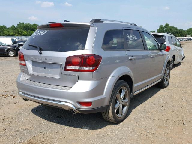 3C4PDDGG1JT197178 - 2018 DODGE JOURNEY CR SILVER photo 4