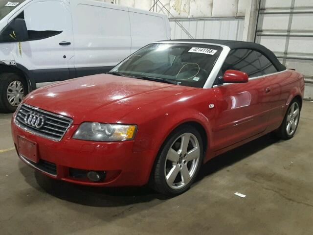 WAUBC48H36K010517 - 2006 AUDI A4 S-LINE RED photo 2