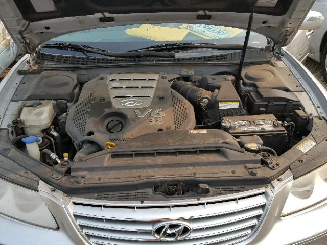 KMHFC46FX7A154610 - 2007 HYUNDAI AZERA SE SILVER photo 7