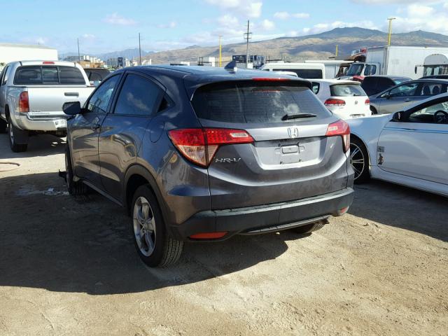 3CZRU5H39GM750327 - 2016 HONDA HR-V LX GRAY photo 3