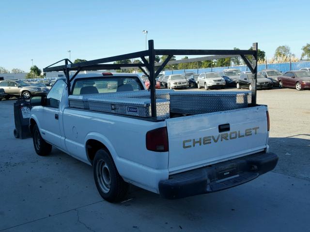 1GCCS14W818234580 - 2001 CHEVROLET S TRUCK S1 WHITE photo 3