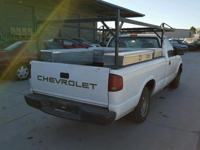 1GCCS14W818234580 - 2001 CHEVROLET S TRUCK S1 WHITE photo 4