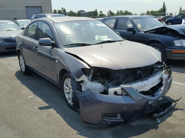 JM1BK12G881775865 - 2008 MAZDA 3 I GRAY photo 1