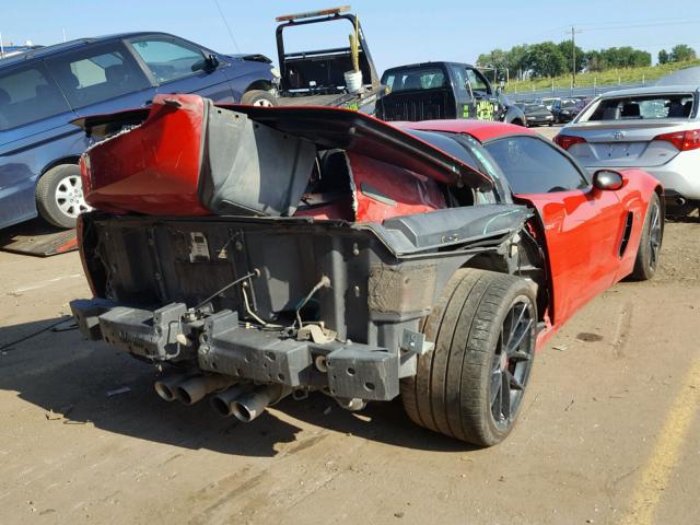 1G1YZ26E295100066 - 2009 CHEVROLET CORVETTE Z RED photo 4