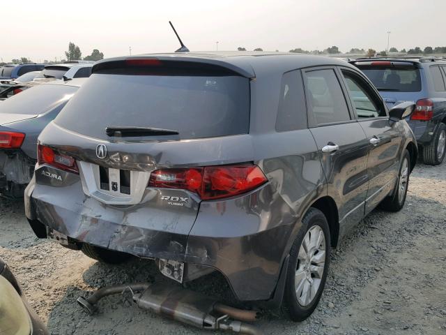 5J8TB2H26AA004429 - 2010 ACURA RDX GRAY photo 4