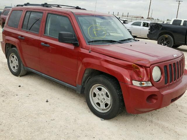 1J8FT28W57D378638 - 2007 JEEP PATRIOT RED photo 1