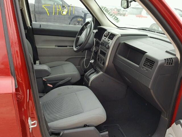 1J8FT28W57D378638 - 2007 JEEP PATRIOT RED photo 5