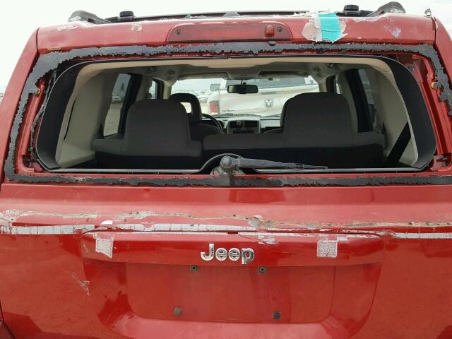 1J8FT28W57D378638 - 2007 JEEP PATRIOT RED photo 9