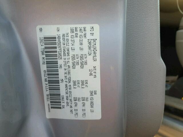 1A8HX58287F530525 - 2007 CHRYSLER ASPEN LIMI SILVER photo 10