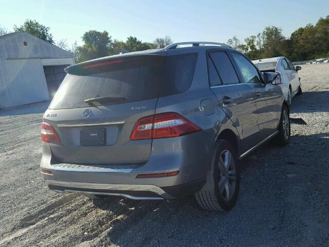 4JGDA5HB7FA611577 - 2015 MERCEDES-BENZ ML 350 4MA GRAY photo 4