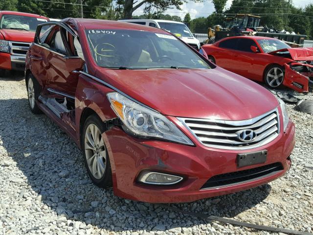 KMHFG4JG0CA136034 - 2012 HYUNDAI AZERA GLS RED photo 1