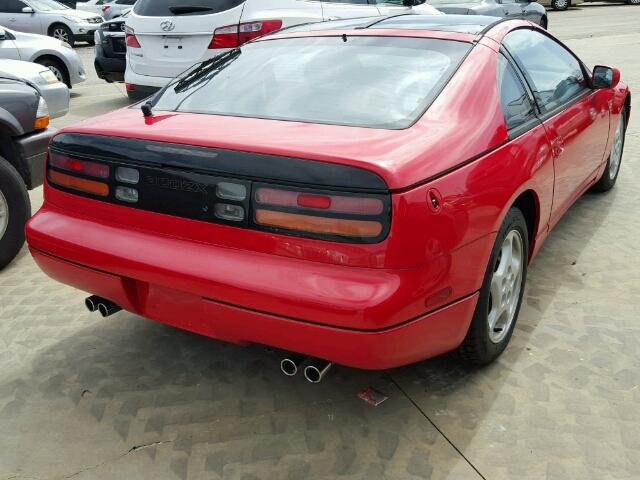 JN1RZ24H1PX537280 - 1993 NISSAN 300ZX RED photo 4