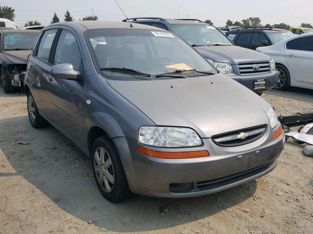 KL1TD66607B686160 - 2007 CHEVROLET AVEO BASE GRAY photo 1