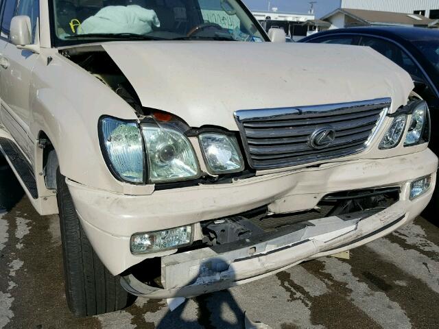 JTJHT00WX53551280 - 2005 LEXUS LX 470 CREAM photo 9