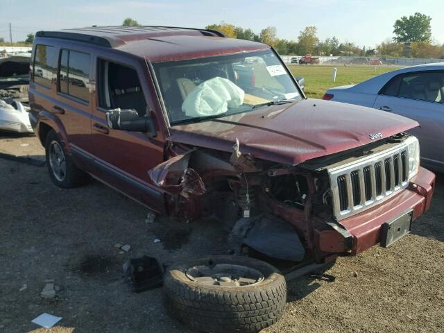 1J8HG48K38C140803 - 2008 JEEP COMMANDER MAROON photo 1