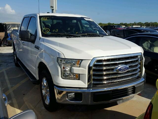 1FTEW1CF9FFB46011 - 2015 FORD F150 WHITE photo 1