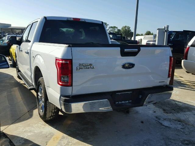 1FTEW1CF9FFB46011 - 2015 FORD F150 WHITE photo 3