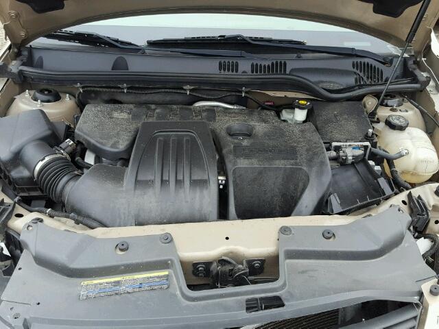 1G1AK58F077277150 - 2007 CHEVROLET COBALT GOLD photo 7