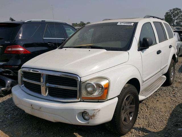 1D4HB58D35F543562 - 2005 DODGE DURANGO LI WHITE photo 2