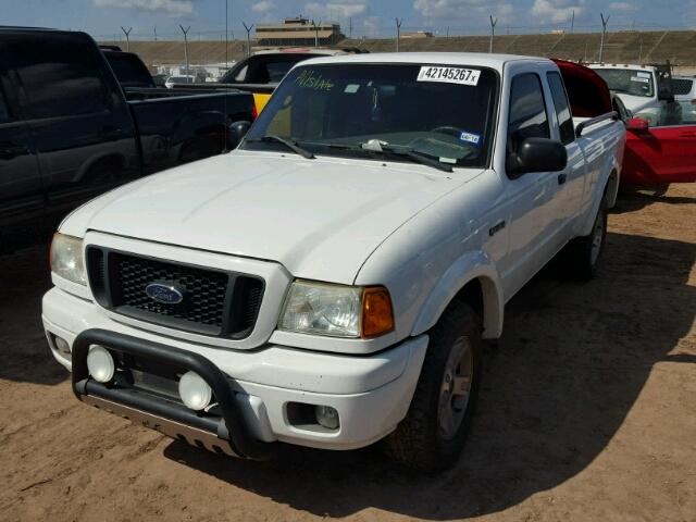 1FTYR14U55PA73195 - 2005 FORD RANGER SUP WHITE photo 2