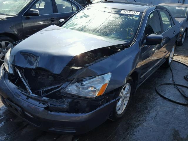 1HGCM56726A158606 - 2006 HONDA ACCORD EX GRAY photo 2