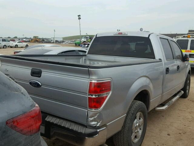 1FTPW12V19FB16653 - 2009 FORD F150 SILVER photo 4