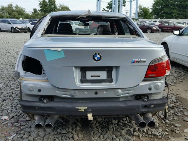 WBSNB93509C043057 - 2009 BMW M5 SILVER photo 9