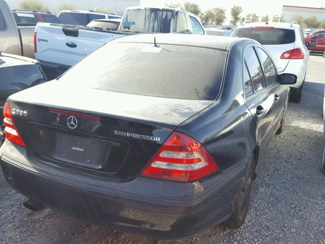 WDBRF40J15F633387 - 2005 MERCEDES-BENZ C 230K SPO BLACK photo 4