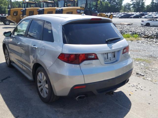 5J8TB2H59AA003415 - 2010 ACURA RDX TECHNO SILVER photo 3