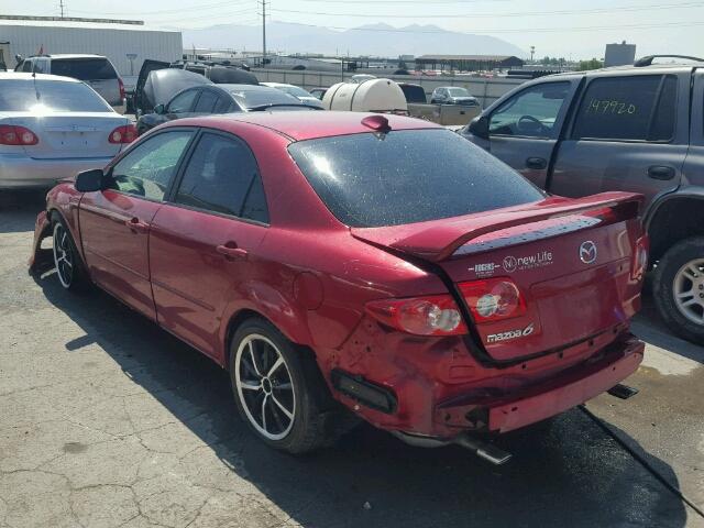 1YVHP80D455M18954 - 2005 MAZDA 6 S BURGUNDY photo 3