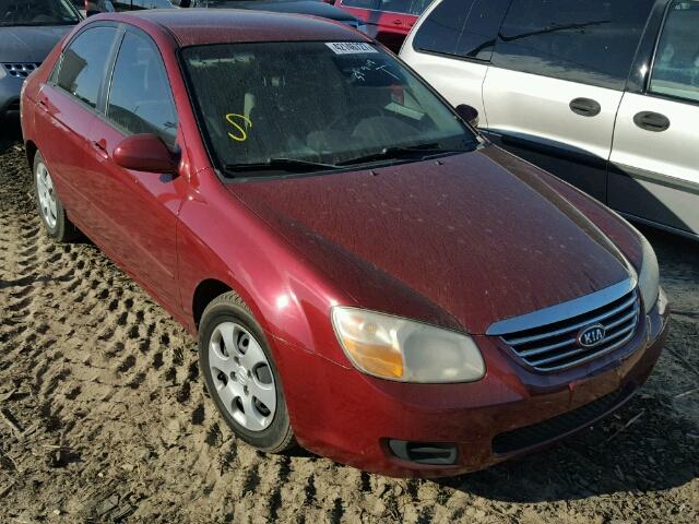 KNAFE121575455492 - 2007 KIA SPECTRA EX RED photo 1