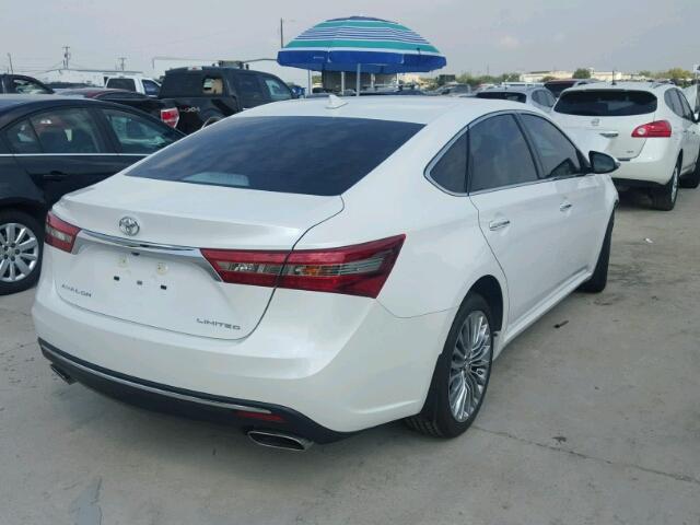 4T1BK1EB4HU244009 - 2017 TOYOTA AVALON XLE WHITE photo 4