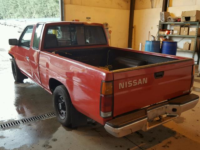 1N6HD16S6SC458081 - 1995 NISSAN TRUCK KING RED photo 3