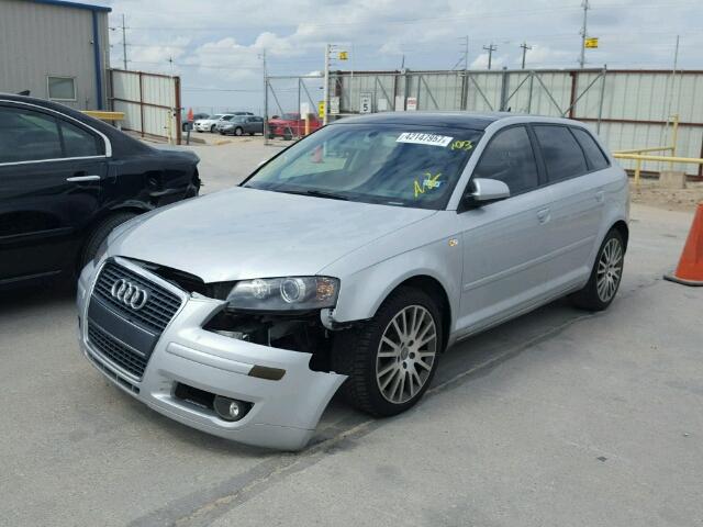 WAUNF78P58A085466 - 2008 AUDI A3 SILVER photo 2