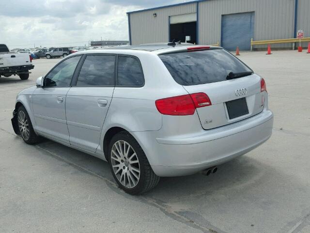 WAUNF78P58A085466 - 2008 AUDI A3 SILVER photo 3