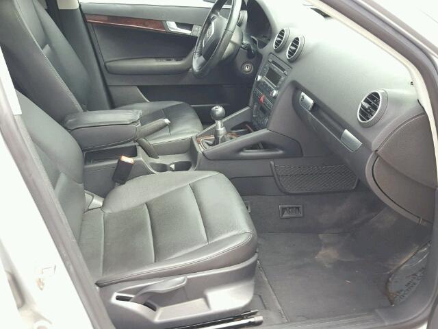 WAUNF78P58A085466 - 2008 AUDI A3 SILVER photo 5