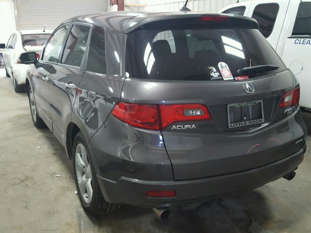 5J8TB18219A002464 - 2009 ACURA RDX GRAY photo 3