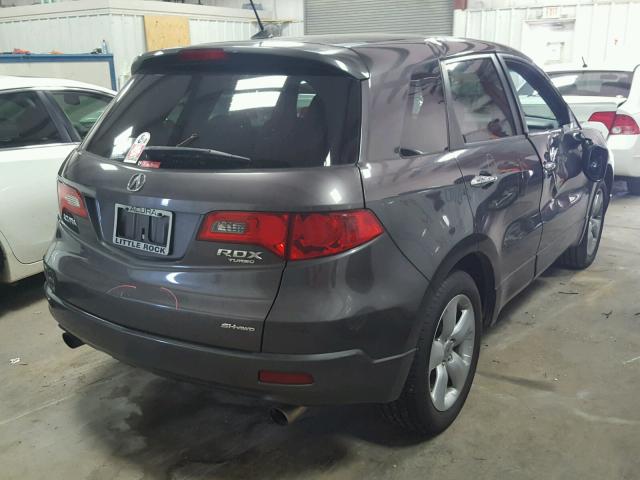 5J8TB18219A002464 - 2009 ACURA RDX GRAY photo 4