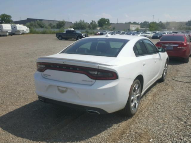 2C3CDXJGXGH160919 - 2016 DODGE CHARGER SX WHITE photo 4