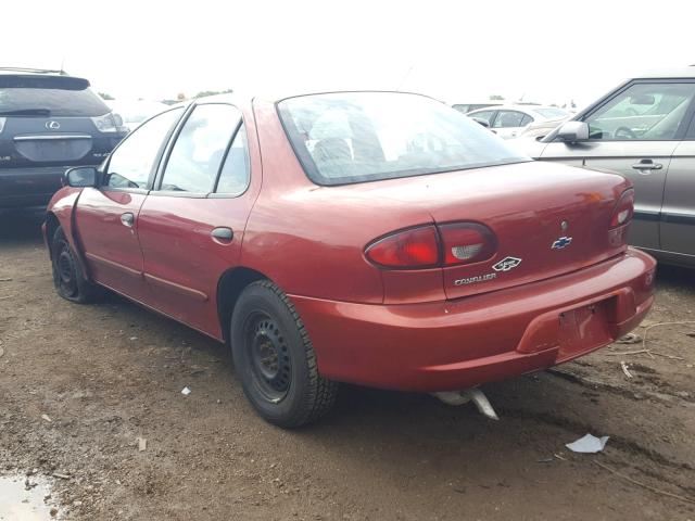 1G1JC524017127941 - 2001 CHEVROLET CAVALIER B BURGUNDY photo 3