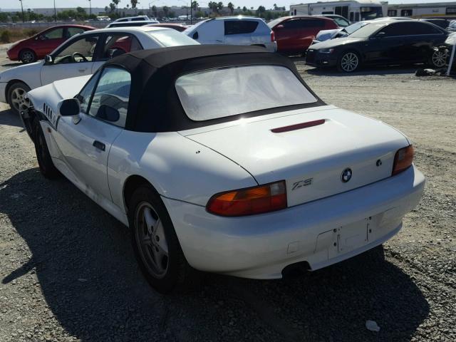 4USCH732XVLE02820 - 1997 BMW Z3 1.9 WHITE photo 3