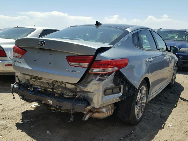 KNAGV4LD8H5010907 - 2017 KIA OPTIMA PLU SILVER photo 4