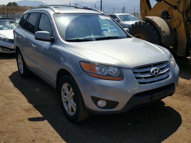 5NMSKDAGXAH375031 - 2010 HYUNDAI SANTA FE L SILVER photo 1