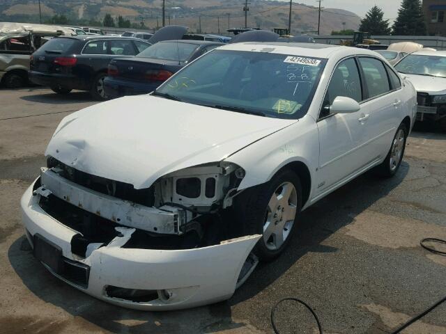 2G1WD58C869145580 - 2006 CHEVROLET IMPALA SUP WHITE photo 2