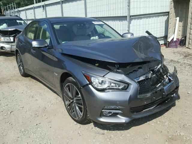 JN1AV7AR2HM900093 - 2017 INFINITI Q50 GRAY photo 1