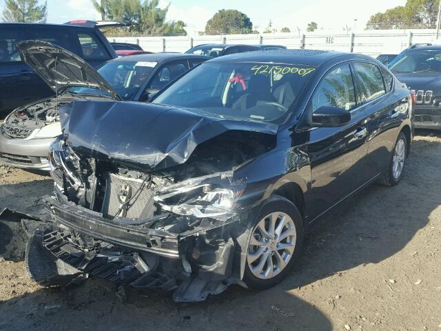 3N1AB7AP6GY313768 - 2016 NISSAN SENTRA S BLACK photo 2