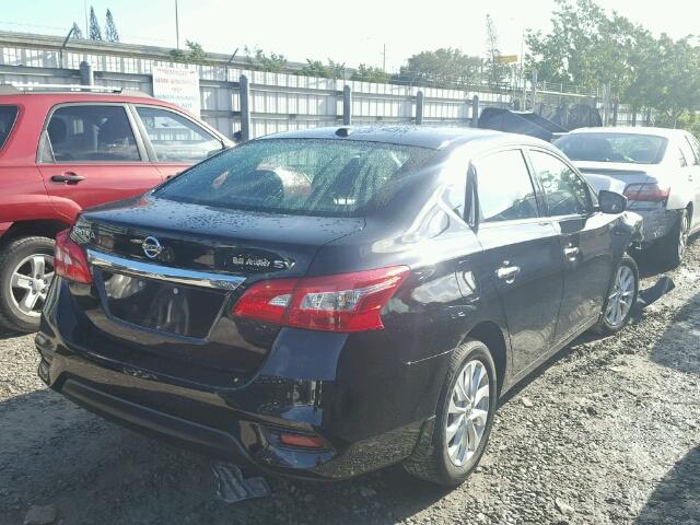 3N1AB7AP6GY313768 - 2016 NISSAN SENTRA S BLACK photo 4